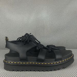 Dr Martens Nartilla Platform Gladiator Sandals Womens Size 11 Black Casual